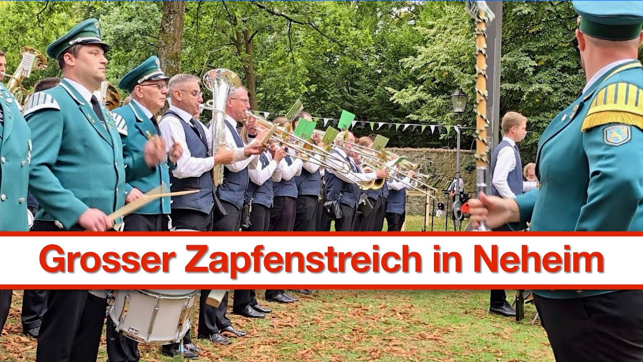 Neheim J&auml;gerfest 2025 - Gro&szlig;er Zapfenstreich / Musikvereine Herdringen & Musikverein Vosswinkel