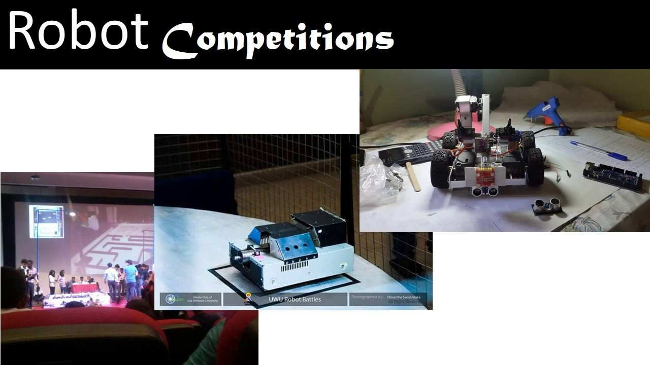 Robot Competitions Tutorial in Sinhala - 01