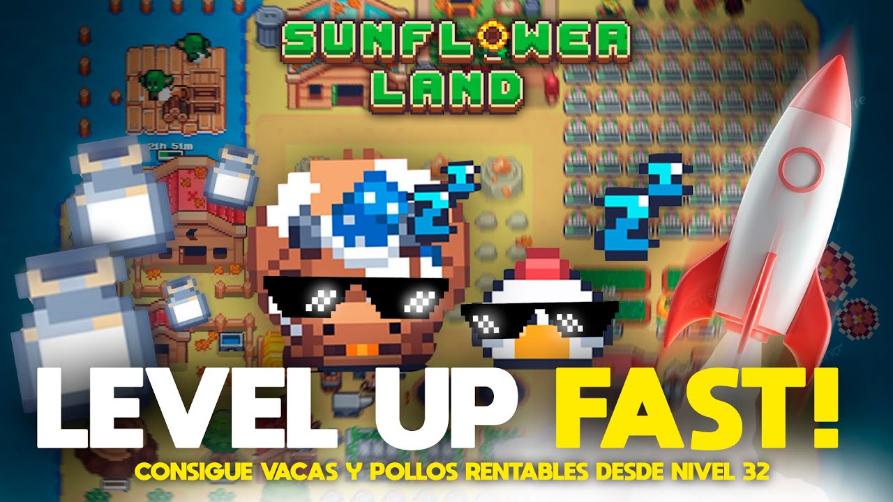 🔥 Cómo Subir de Nivel Rápido en Sunflower Land 2025 | Barn, Skills y Profit 🚜🐮🐔 #sunflowerland