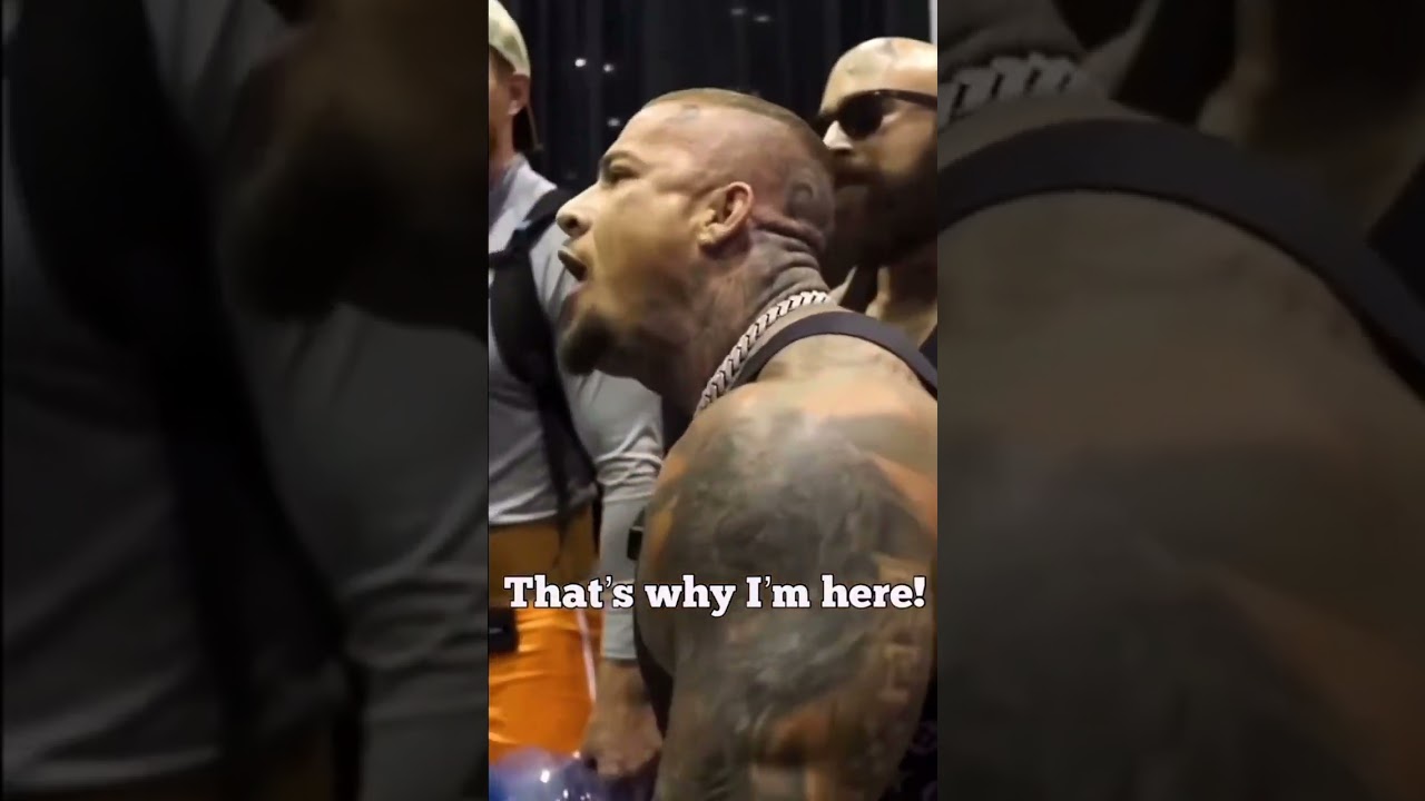 Bodybuilder gets confronted 