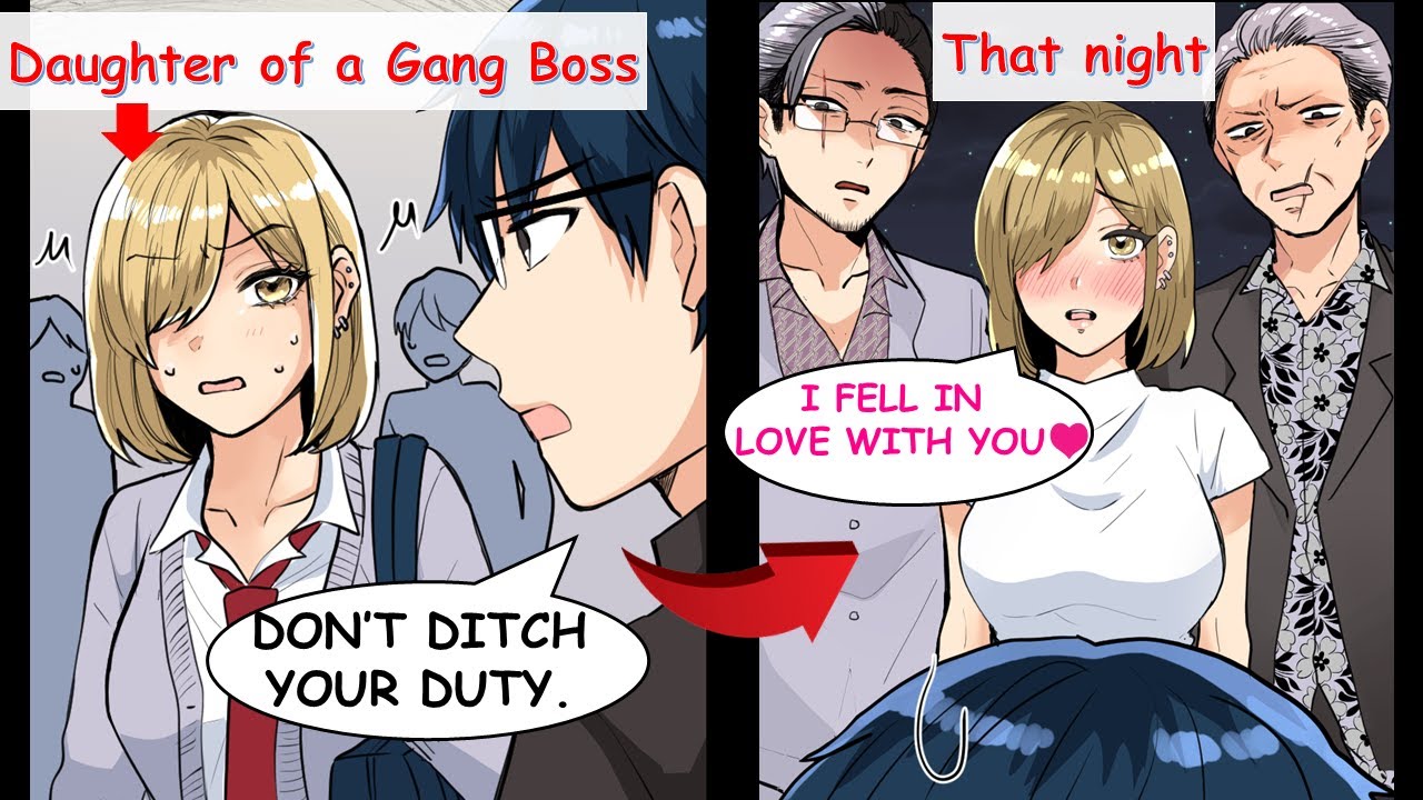 Что случилось, когда я отругал дочь главаря банды, которого все боятся...【Манга】【Ромком】