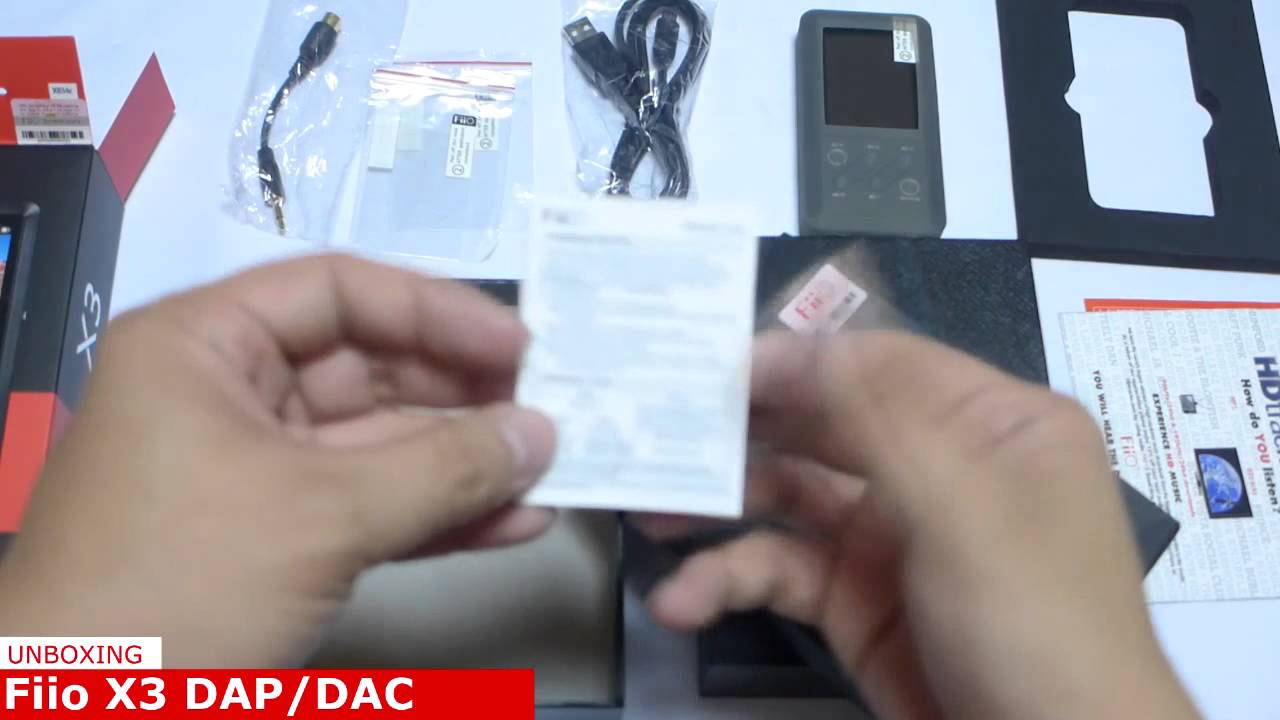 Fiio X3 Unboxing