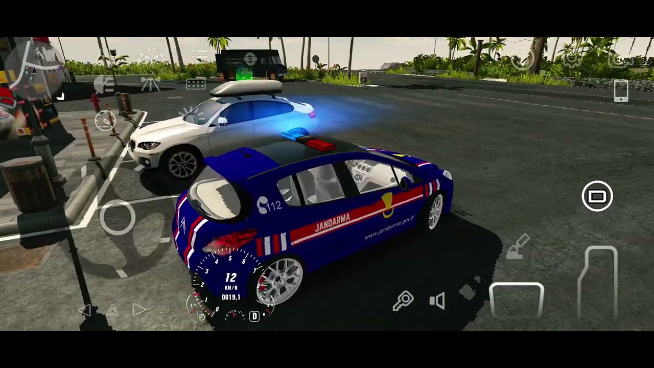 Peugeot Jandarma arabası sürüş oyunu Carparking Multipiyer Android Gameplay