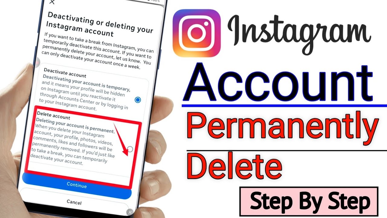 instagram id permanently delete kaise kare|permanently delete instagram|instagram permanently delete