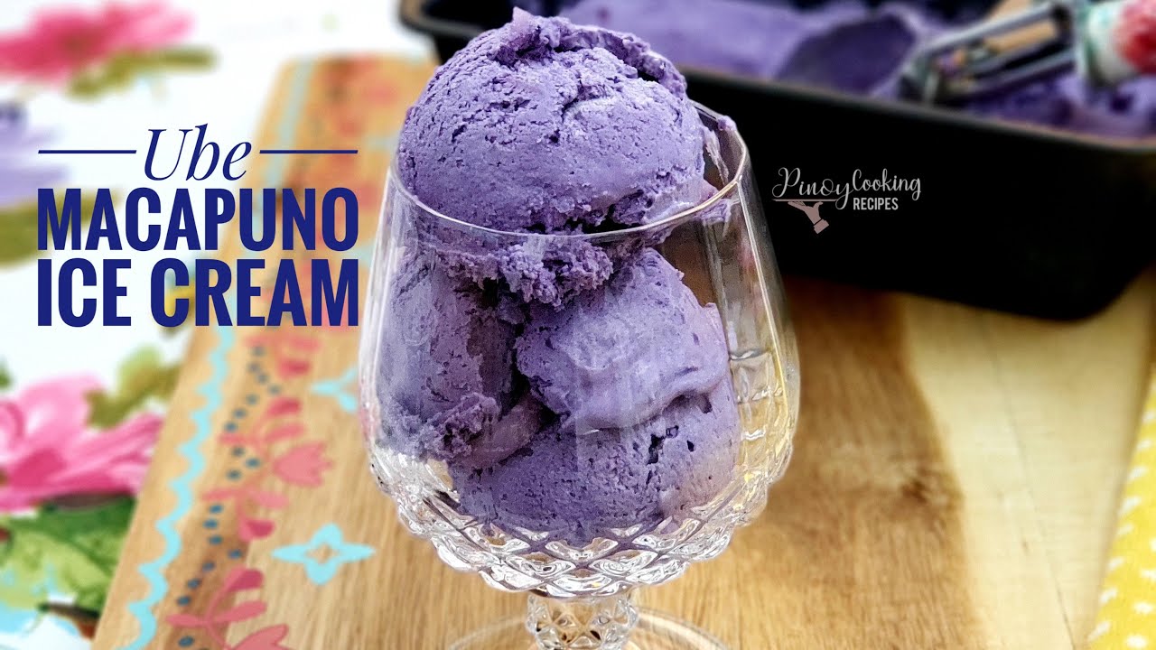 Ube Macapuno Ice Cream | No-Churn | Easy Recipe