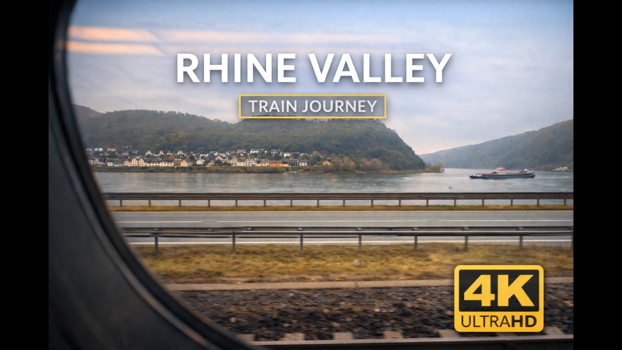 Rhine Valley Train Journey | Koblenz to Basel | Scenic Rail Travel in Germany (4K)