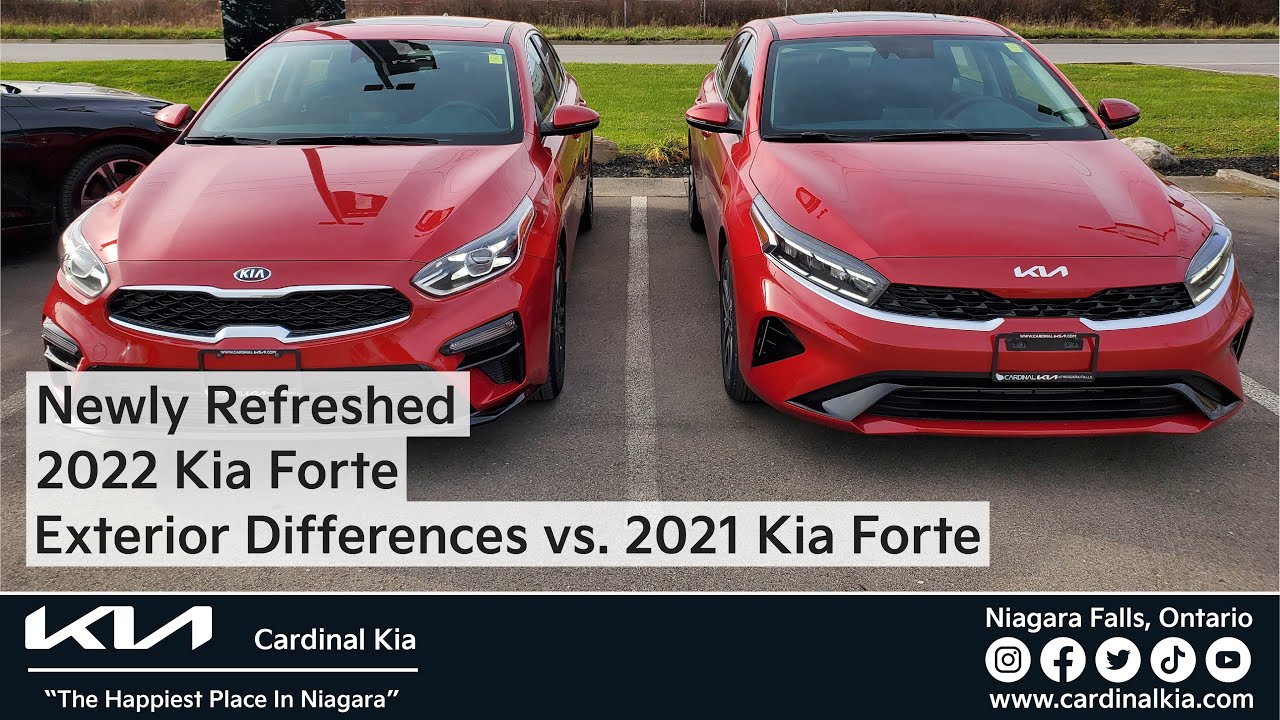 Refreshed 2022 Kia Forte | Exterior Differences vs. 2021 Kia Forte