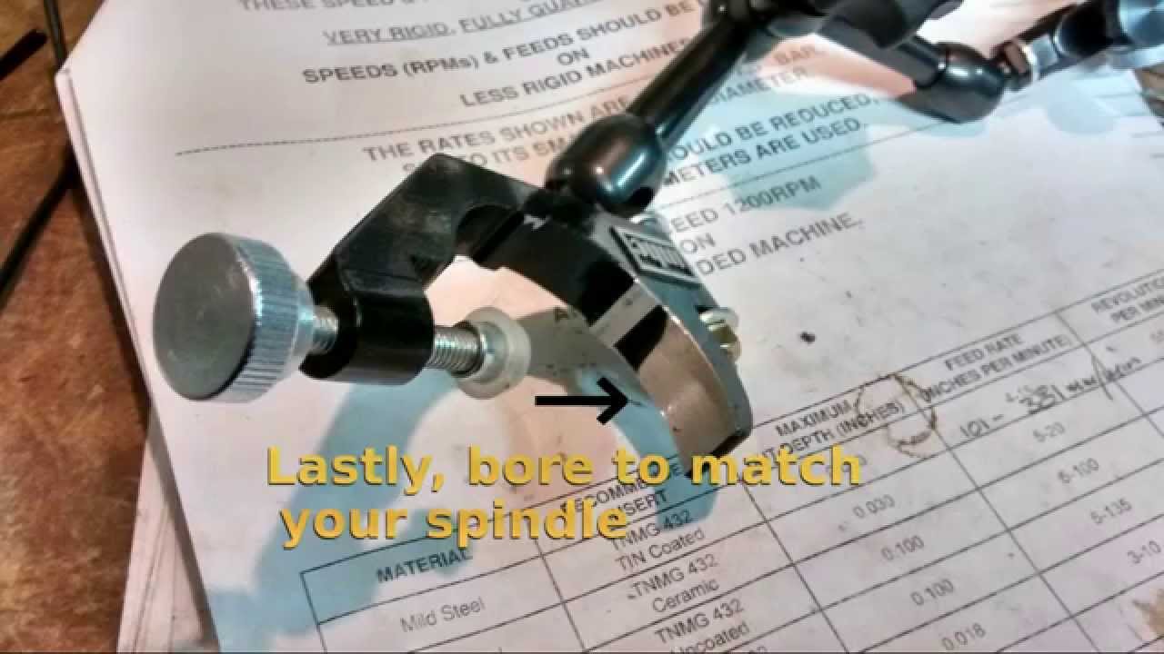 Fix a crap mill spindle indicator holder