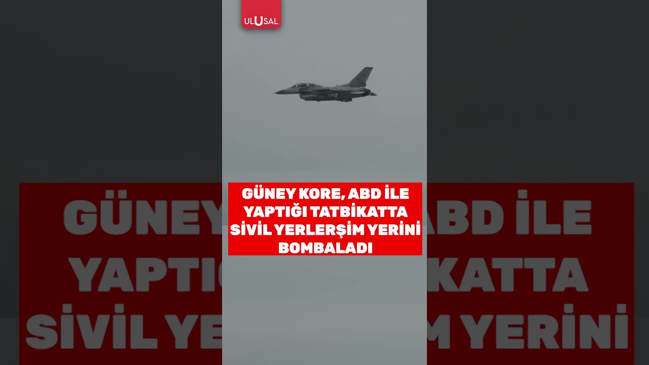 G&uuml;ney Kore ABD ile yaptığı tatbikatta sivil yerleşim yerini bombaladı #shorts #g&uuml;neykore #abd