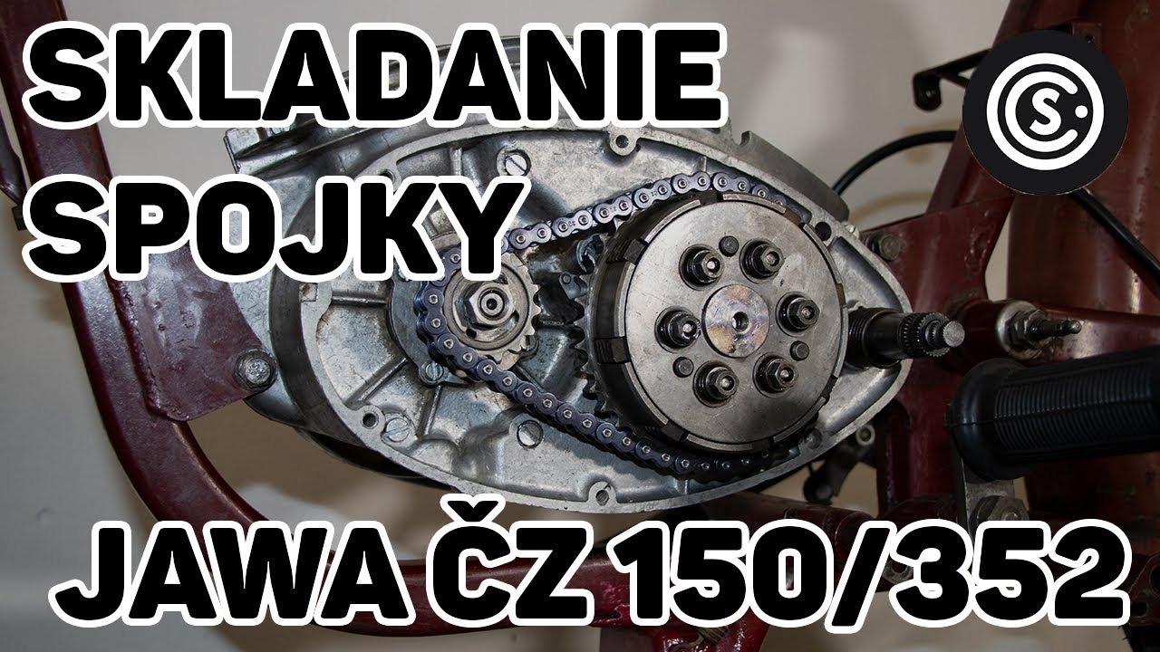JAWA ČZ 150/352 - PATINOVKA - Časť 15. - SKLADANIE SPOJKY + VKLADANIE MOTORA DO RÁMU