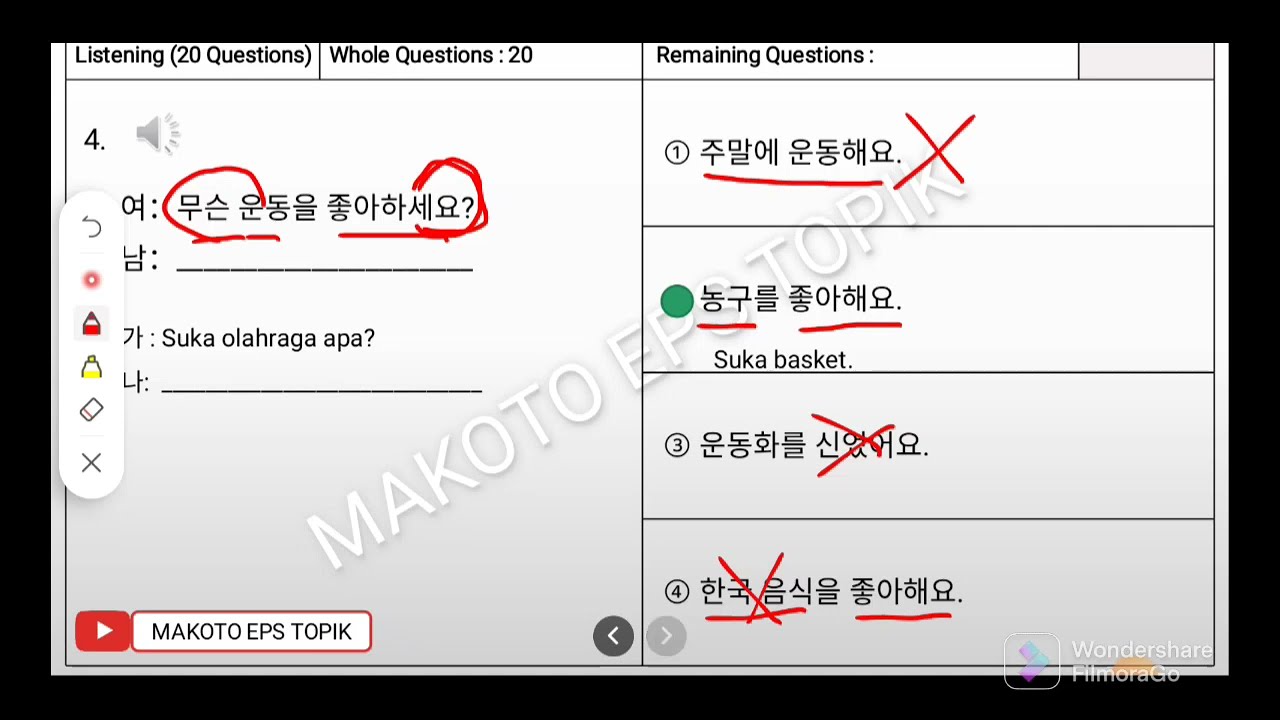 PEMBAHASAN SOAL EPS TOPIK LISTENING TANYA JAWAB #4