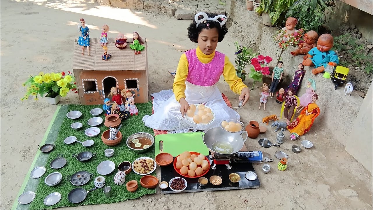 দীপাঞ্জনা বানালো ফুচকা 🥠|| Dipanjana Cooks Panipuri 🤤|| Dipanjana the cutie pie 