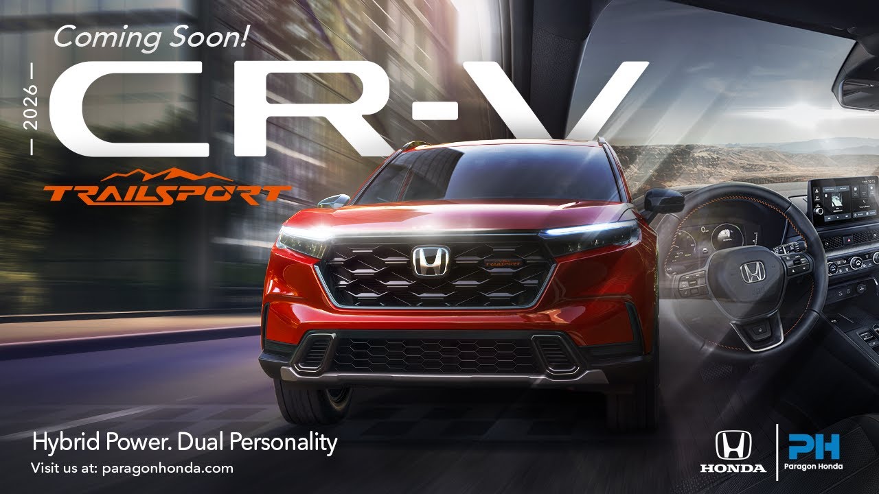 The ALL-NEW 2026 CR-V TrailSport Hybrid: Built for Adventure
