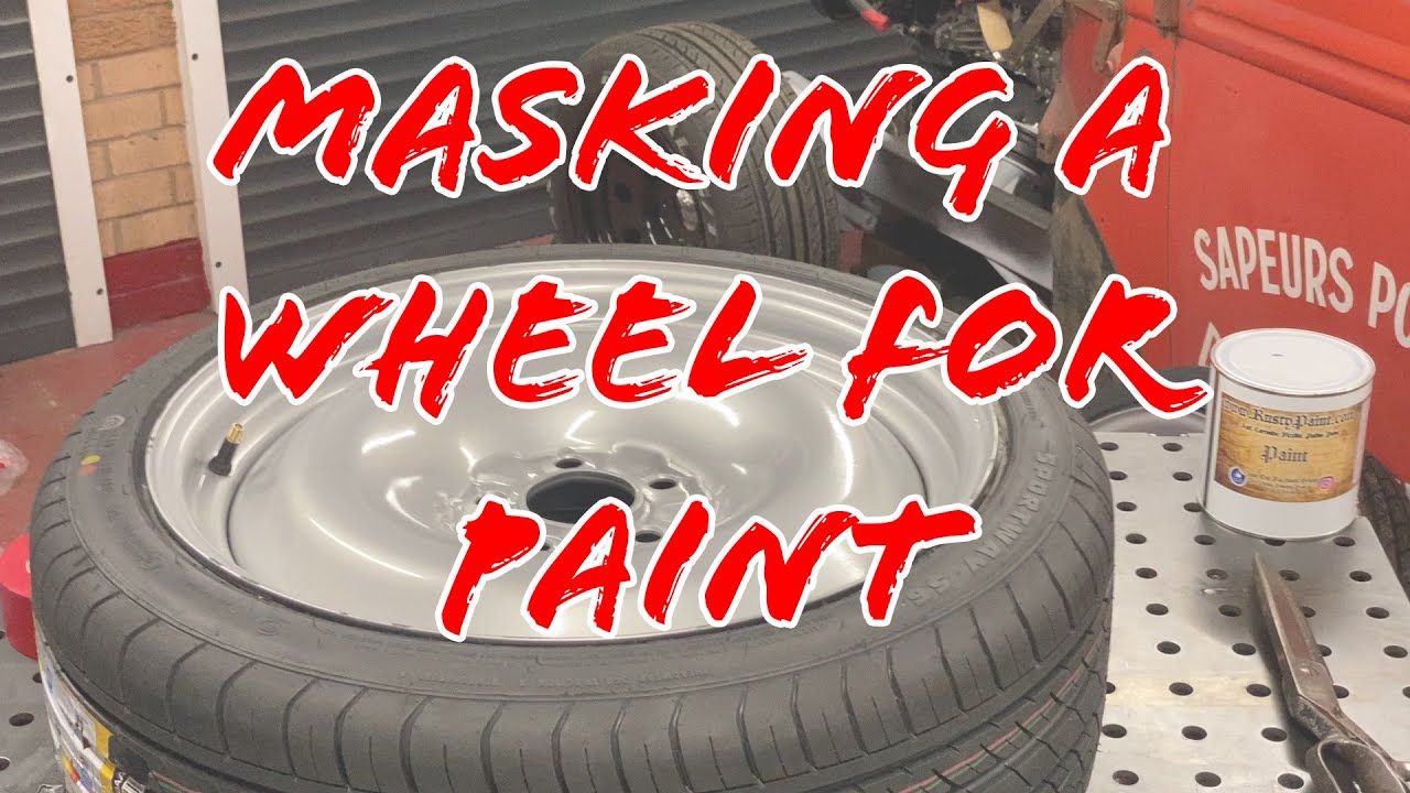 Masking A Wheel & Tyre For Painting THE FAST WAY! - Paint Prep 101