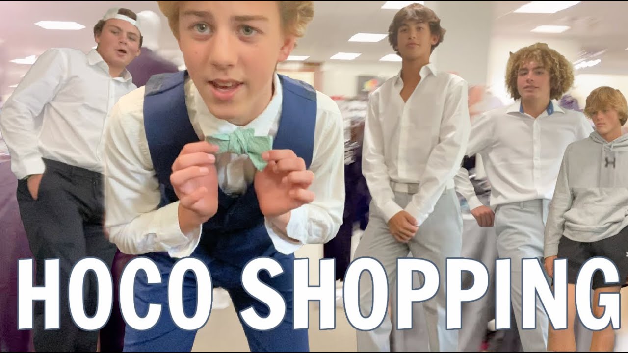 RYAN and His Friends Go HOCO Shopping *High School Homecoming 2021*
