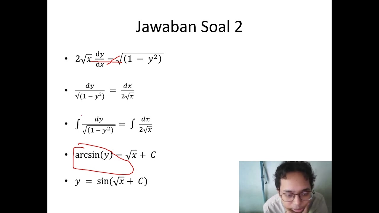 (UNTIRTA) PDB Orde 1 - Pemisahan variabel