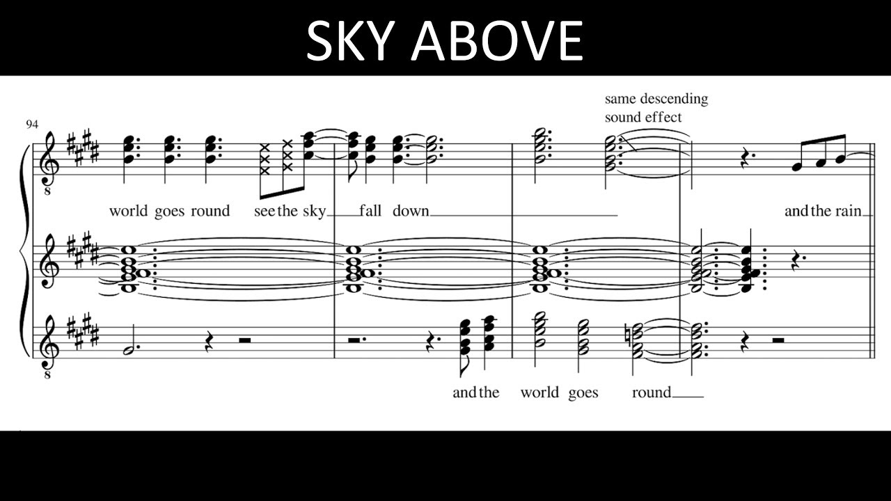 Sky Above- Jacob Collier (Full Vocal Transcription)