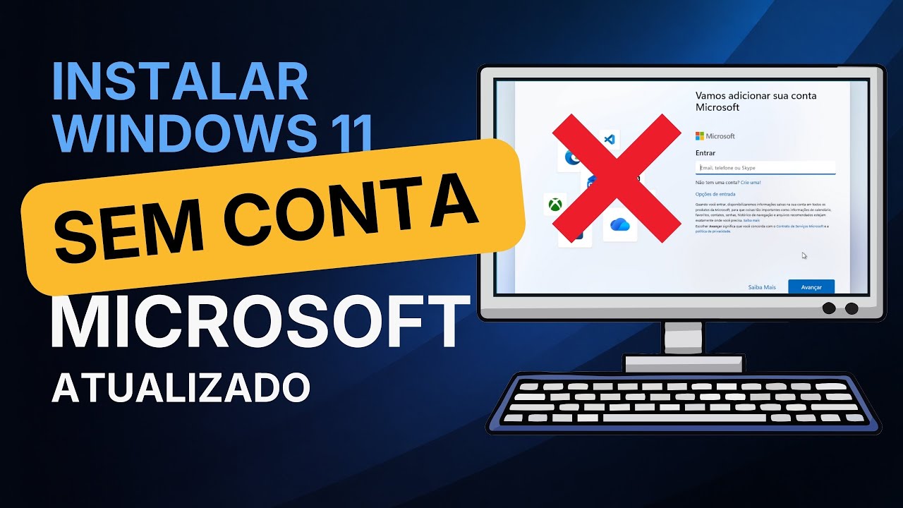 Windows 11 25H2! Como Pular a Conta Microsoft (Simples e Rápido)