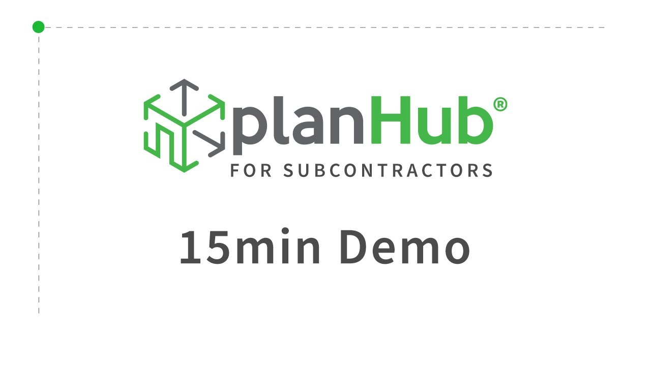 PlanHub's 15min Subcontractor Demo - 2023
