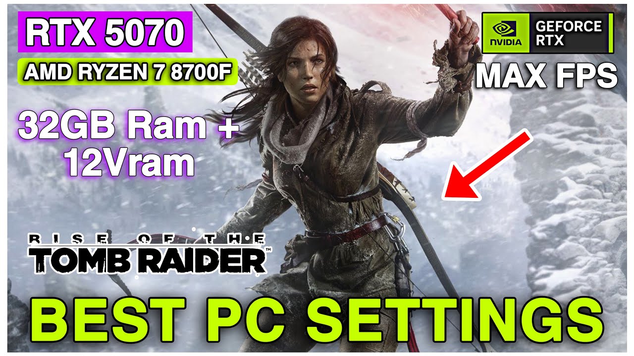 RTX 5070 | Ryzen 7 8700F | Rise Of The Tomb Raider Benchmark – High Settings Performance!