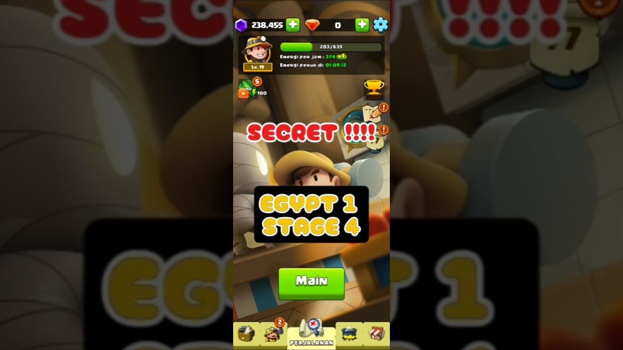 SECRETTT!!! DIAMOND QUEST: DON'T RUSH!! Egypt 1 Stage 4 #diamondquest #secret #gaming #gamer #games