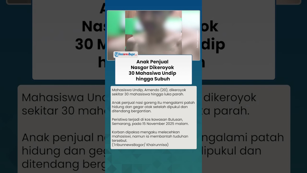 TRAGIS, Anak Penjual Nasi Goreng Dihajar 30 Mahasiswa Undip, Kuasa Hukum Kuak Pemicunya