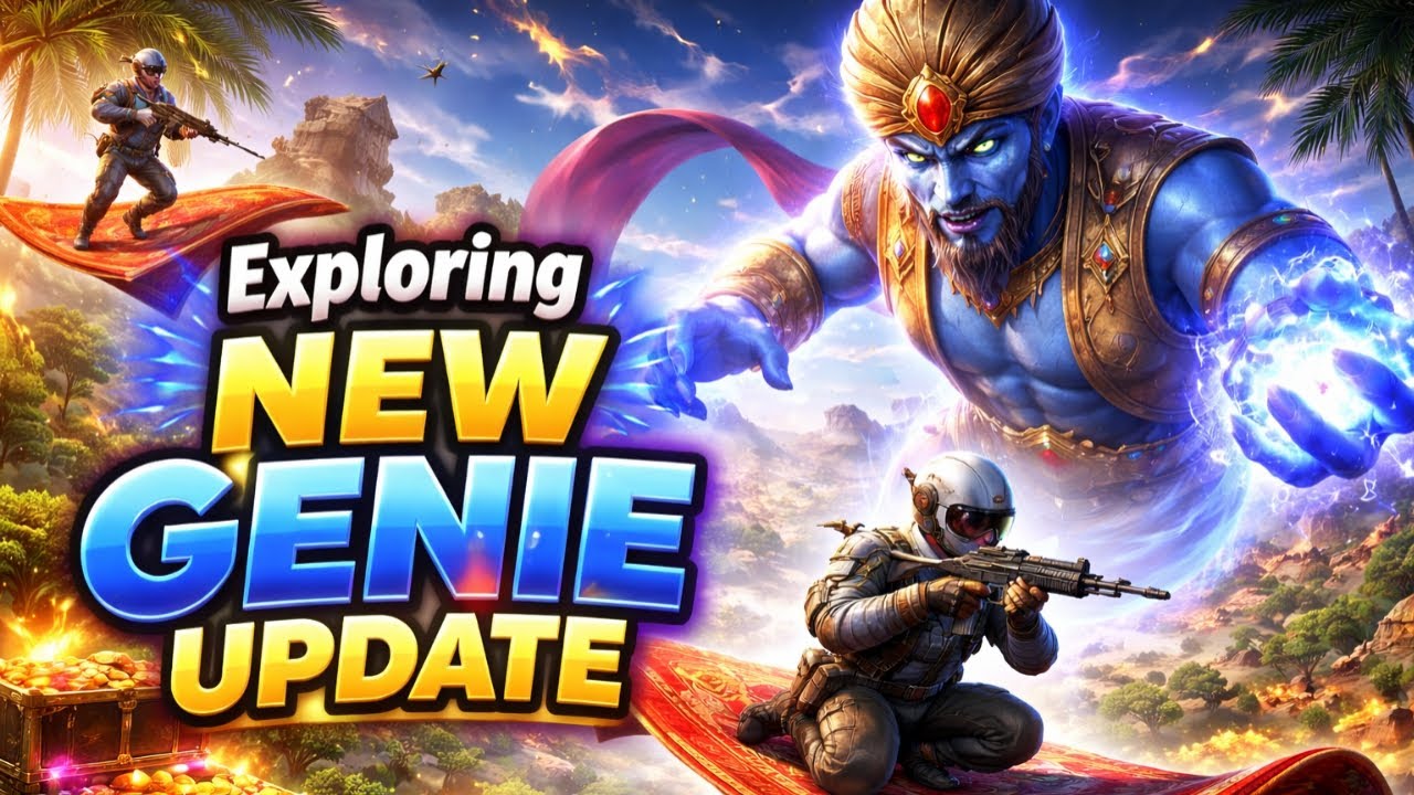 NEW GENIE UPDATE LIVE 🧞‍♂️ Teleport + Magic = Chicken Dinner? 😈BGMI Genie