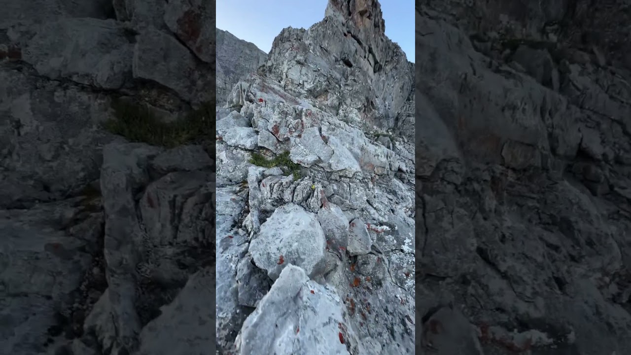 What is 3rd class scrambling #canmore #canadianmountains #mountains