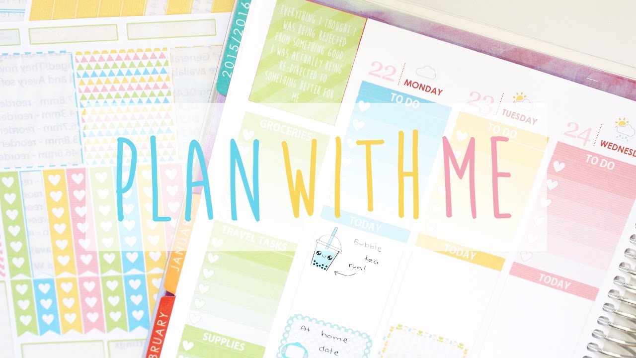 Plan With Me Erin Condren Life Planner (Chatty!) ~ February 2016