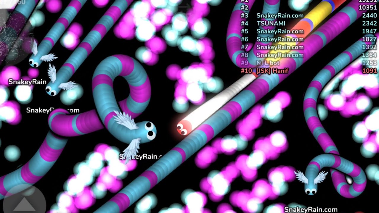 SnakeyRain in slither.io?