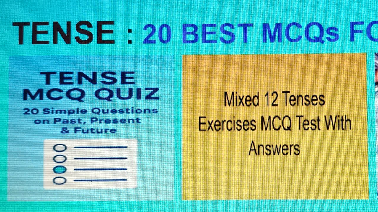 MCQs on TENSE for class 10