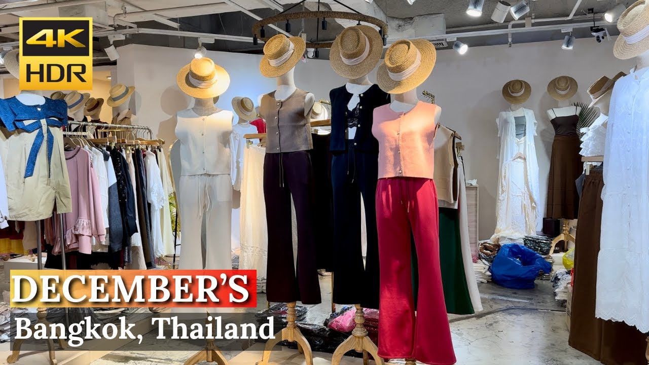 [BANGKOK] December's Clothing Store"Shop Cheap Women's Clothes At Pratunam"| Thailand [4K HDR]