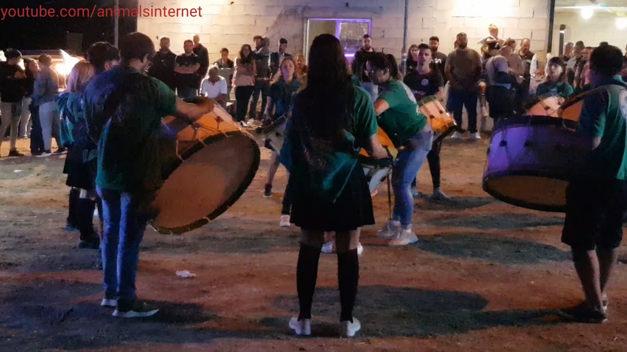 ADC Constantim drums group at Martyr Saint Sebastian's party. Alvites, Mouçós, Vila Real. 2023-09-01