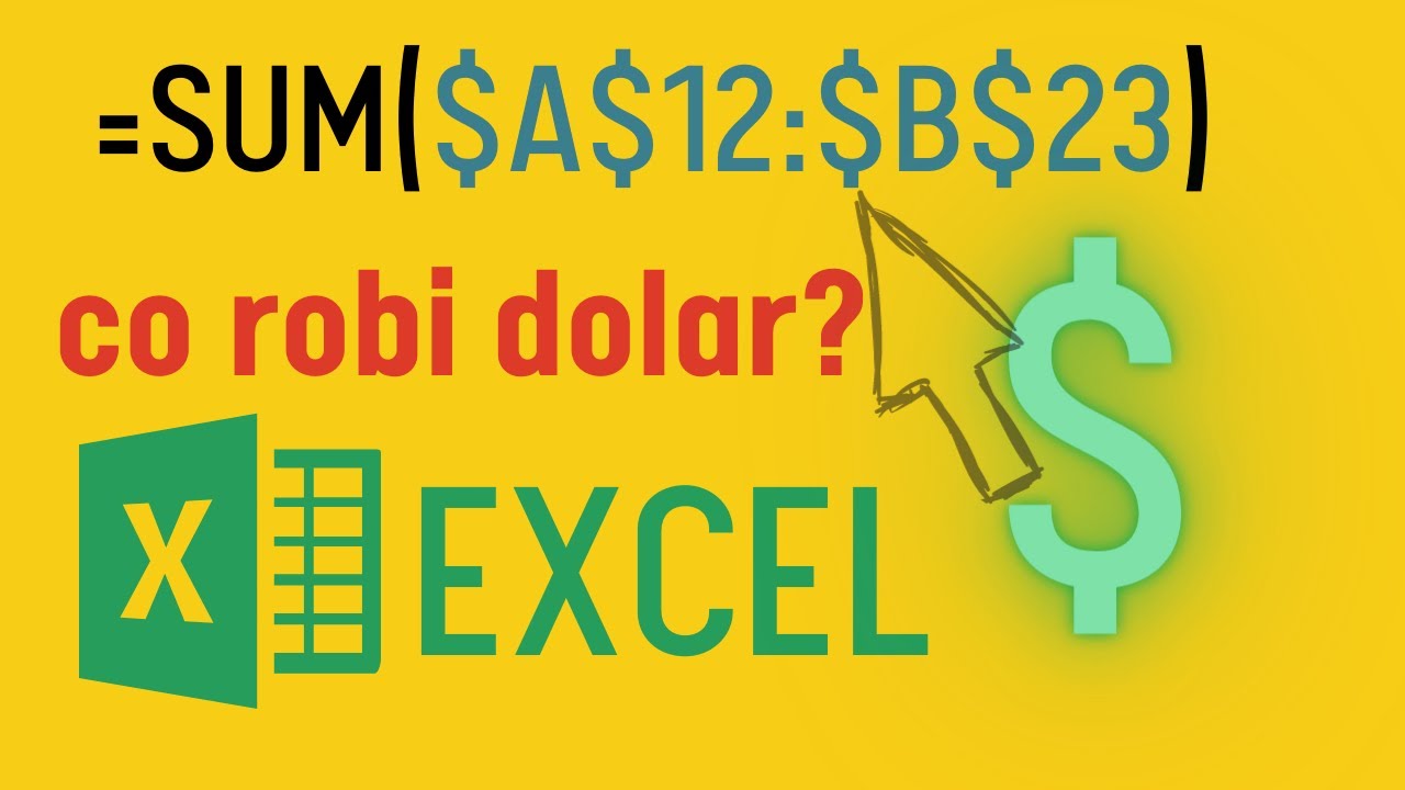 EXCEL Dolar $ 😎 jak zablokować komórki w Excelu