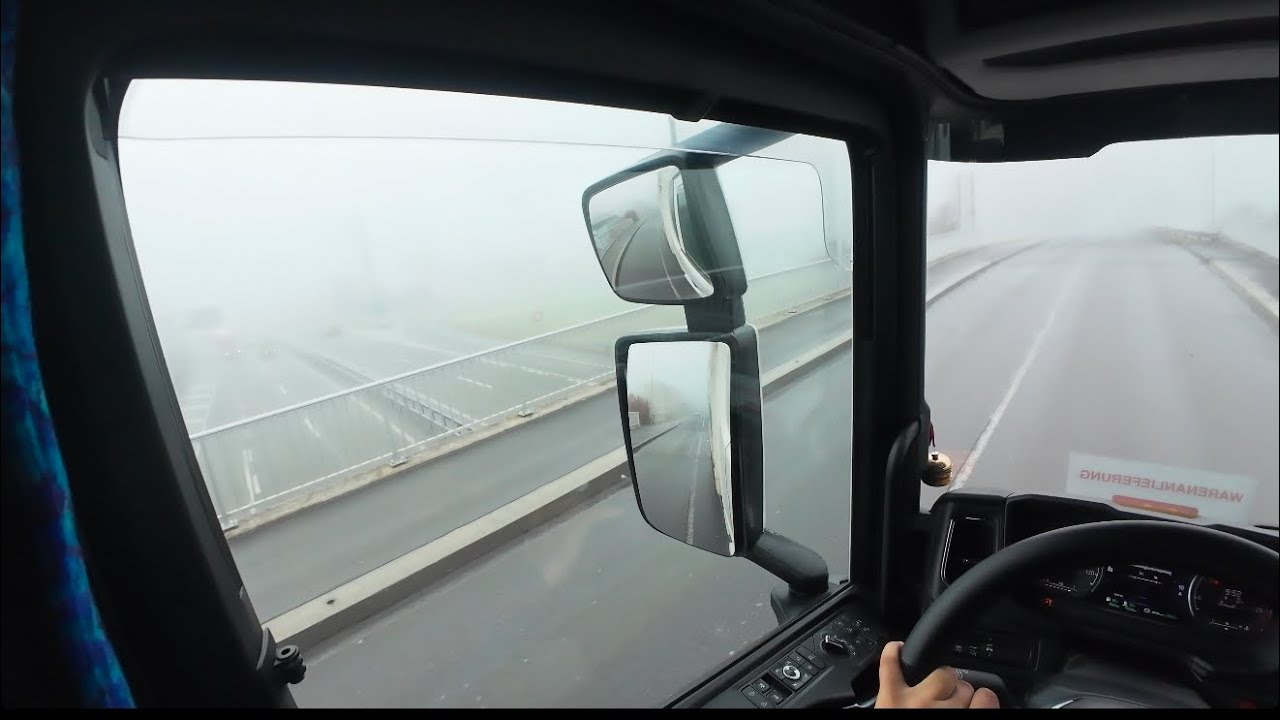 POV:Foggy Trucking Through Freezing Switzerland – From One McDonald’s to the Next! 🚛❄️ Real Sound