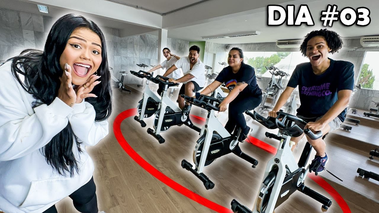 O ÚLTIMO A SAIR DA BIKE GANHA!!! (Família Loures vs Elenco B)