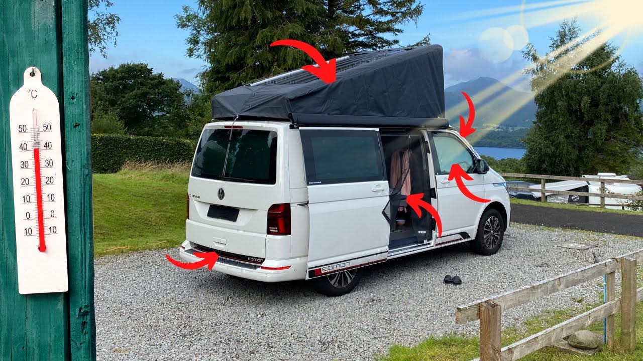 🥵 Bullenhitze im Bulli? 🔟 Tipps zur Abkühlung im VW California 🚐