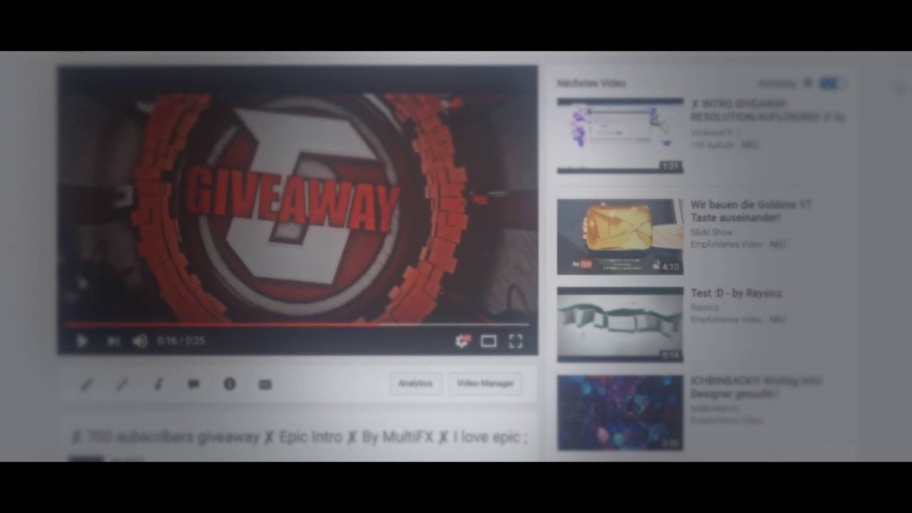 ✘ 700 subs giveaway results ✘ Epic Intro ✘ By MultiFX ✘ And the winner is..