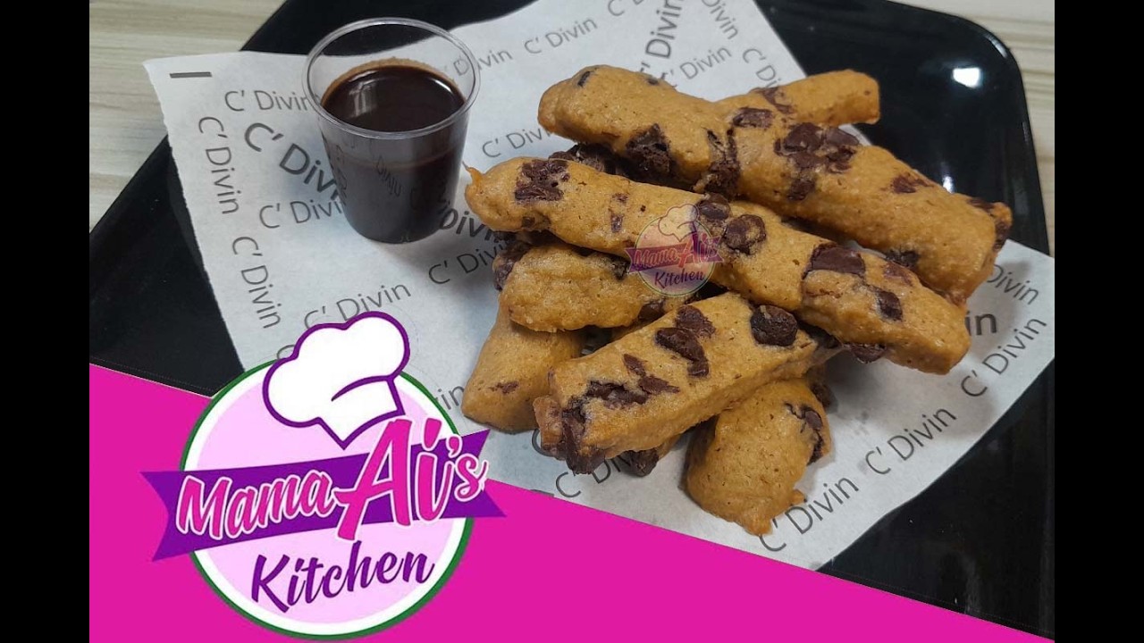 Печенье в форме палочек с шоколадной крошкой