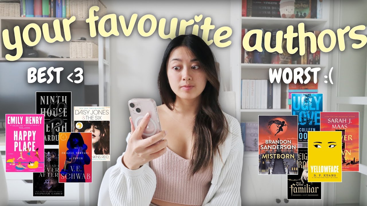 ranking the BEST and WORST books from your favourite authors 📚 | book recs & unpopular opinions