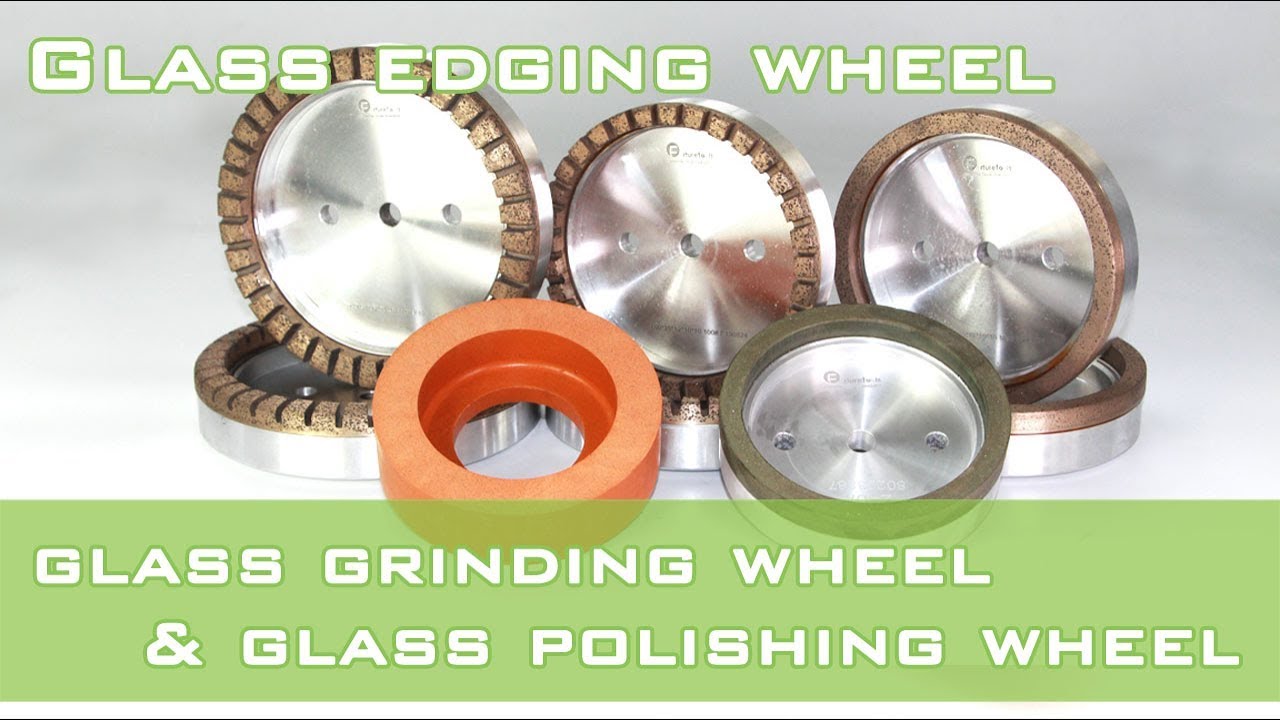Glass edging tools diamond grinding wheel and 10S polishing wheel
