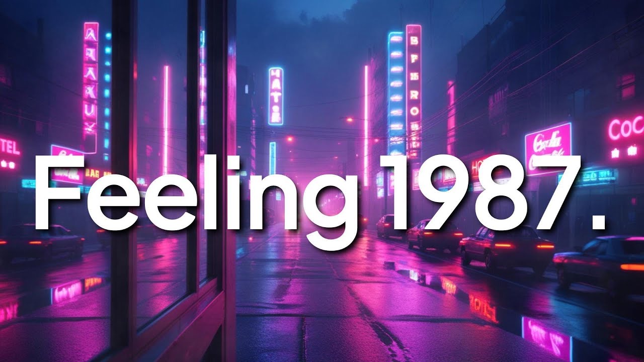 Reflections in Motion 1987 | Lofi Retrowave Synthwave Mix | 80s Chill Beats for Focus & Relax