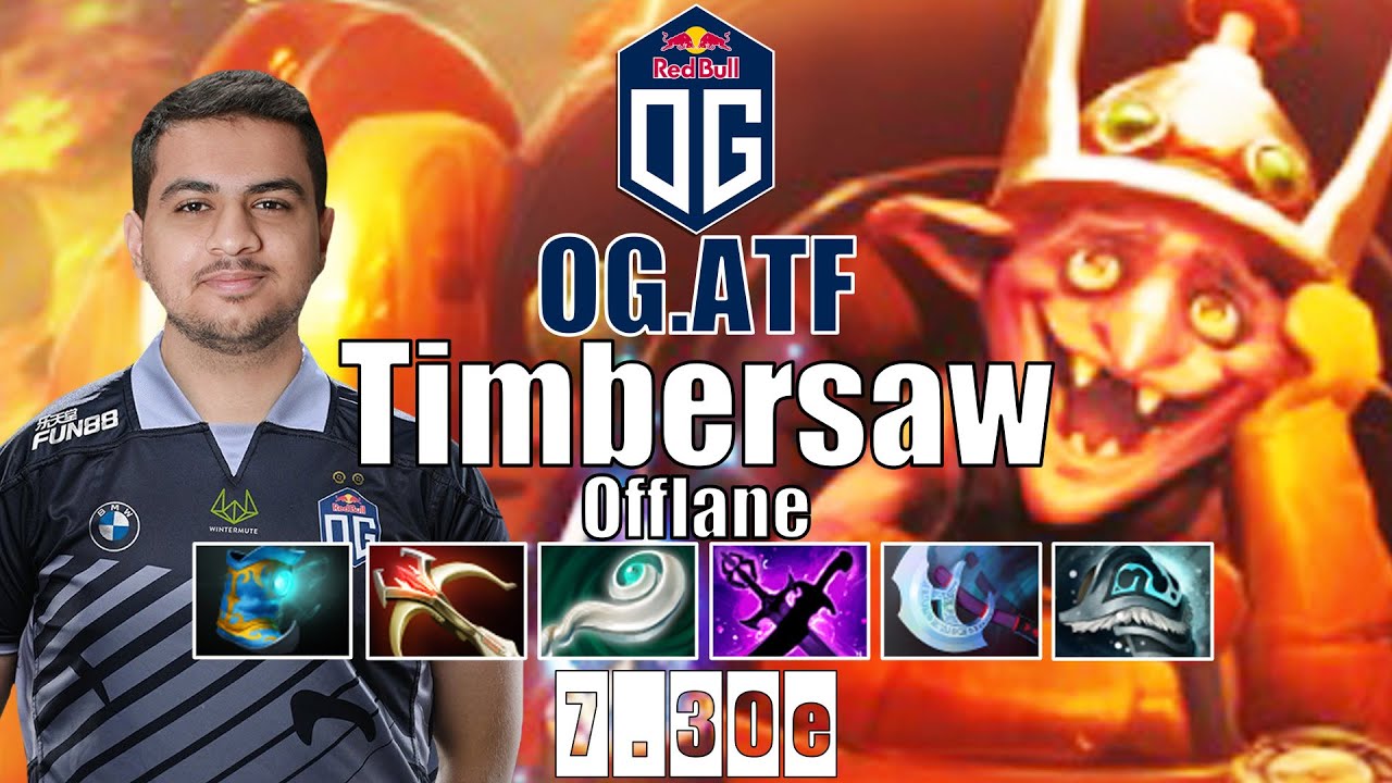 Timbersaw Offlane | OG.ATF | ATF SUPER CANCER TIMBERSAW BUILD | 7.30e Gameplay Highlights