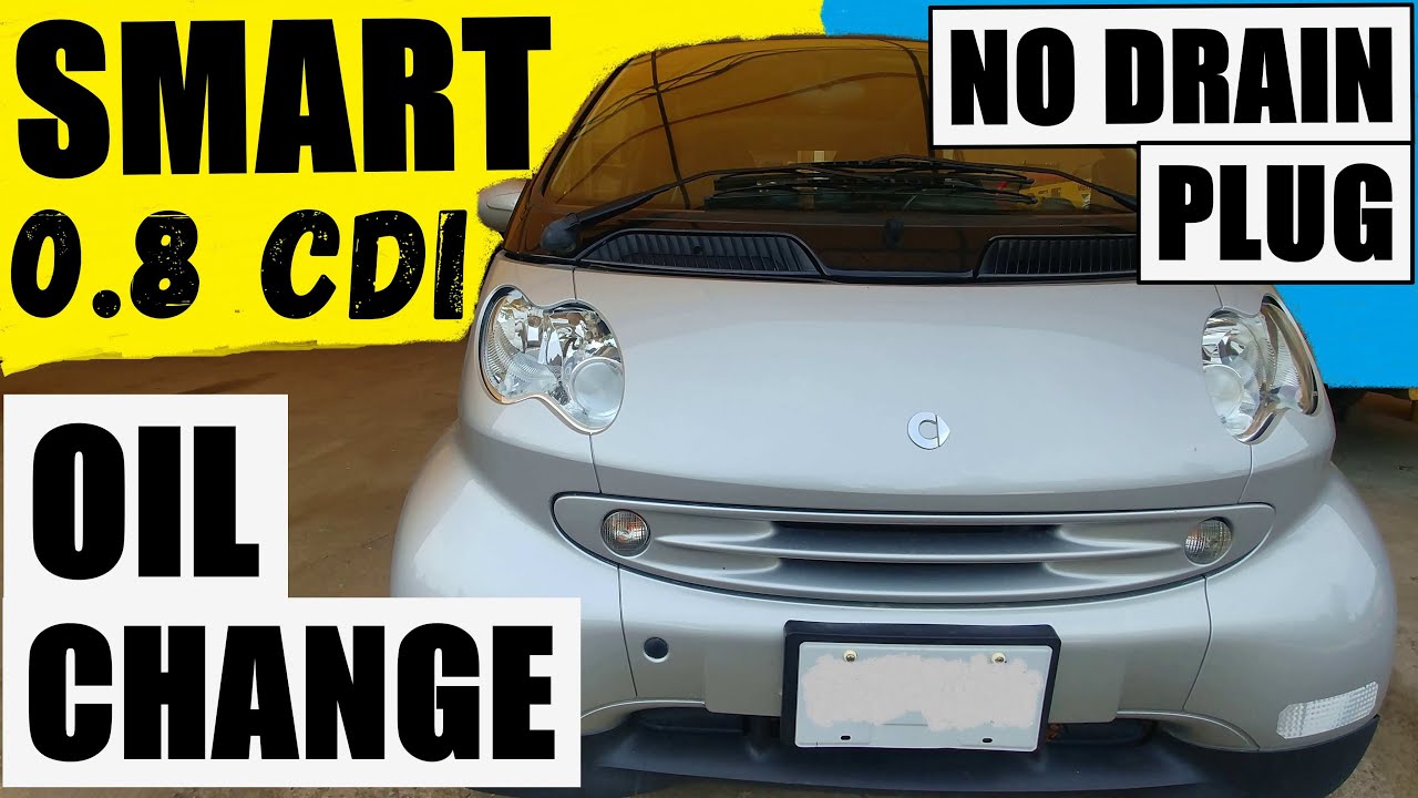 Engine Oil Change SMART ForTwo 0.8 L CDI Diesel | NO OIL DRAIN PLUG | Easy-Peasy