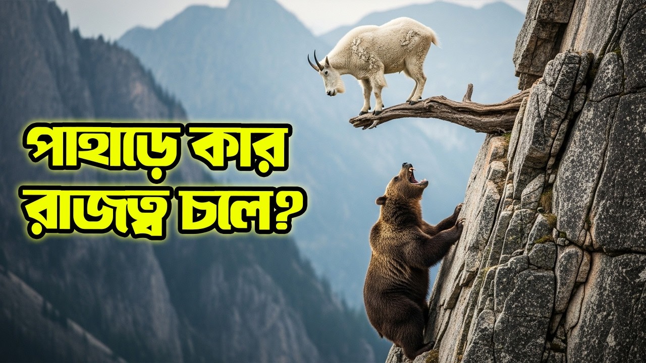 Bear vs Mountain Goat: পাহাড়ের রাজাকে ধরা অসম্ভব! শক্তি নয়, দক্ষতাই জয়ী।