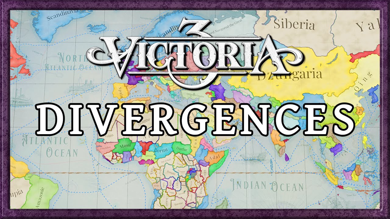 Victoria 3: Divergences - A World with many points of divergences from our own - A.I only timelapse