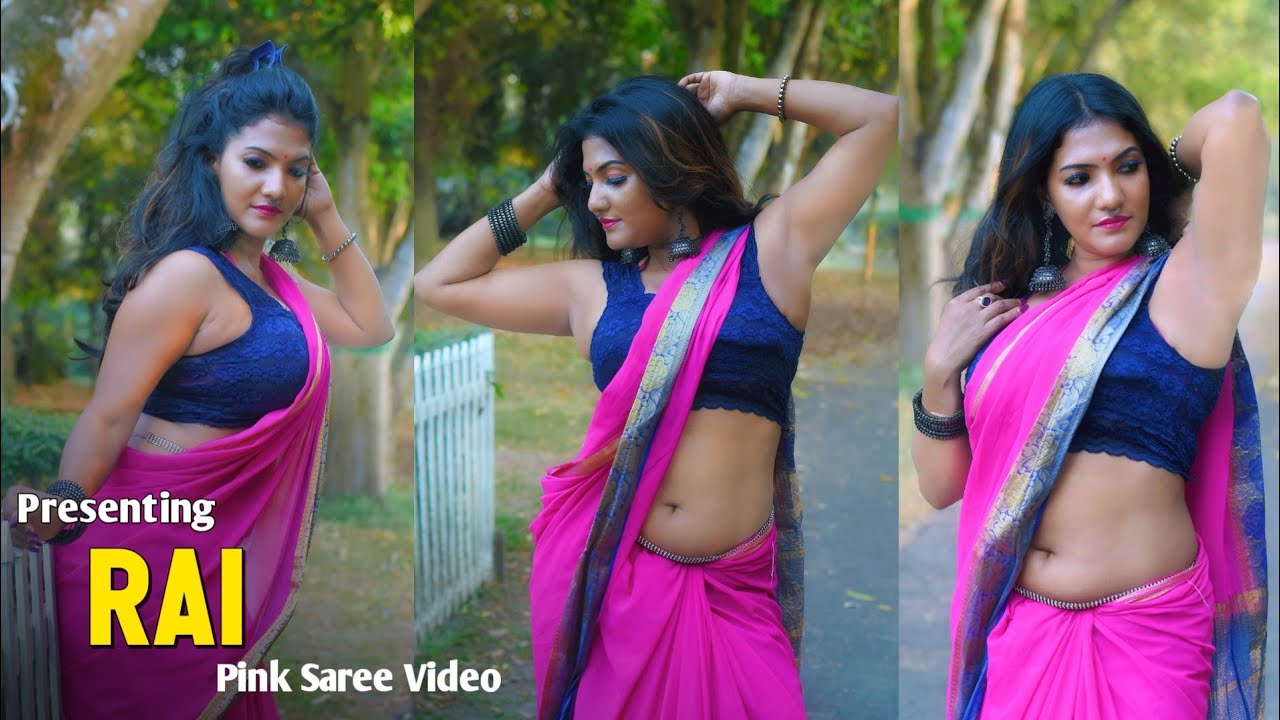 RAI | Pink Shiffon Saree Video | Saree Lover | Saree Sundori | Saree love| saree review | bong crush