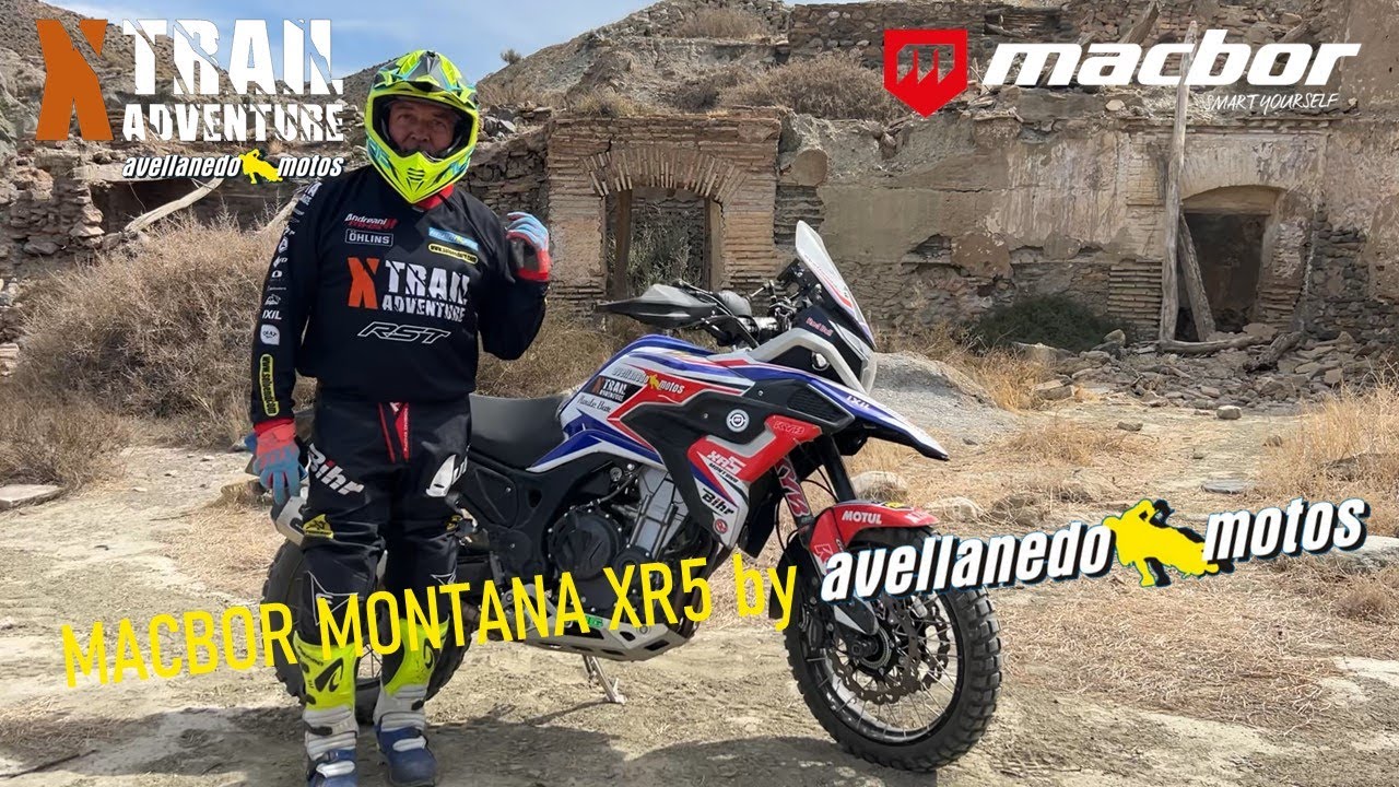 Macbor Montana XR5 XTRAIL ADVENTURE by AVELLANEDO MOTOS en el desierto de Tabernas
