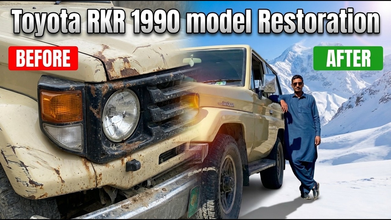 Toyota RKR 1990 model Restoration | BEFORE vs AFTER | Start to Last Tak Full Restoration