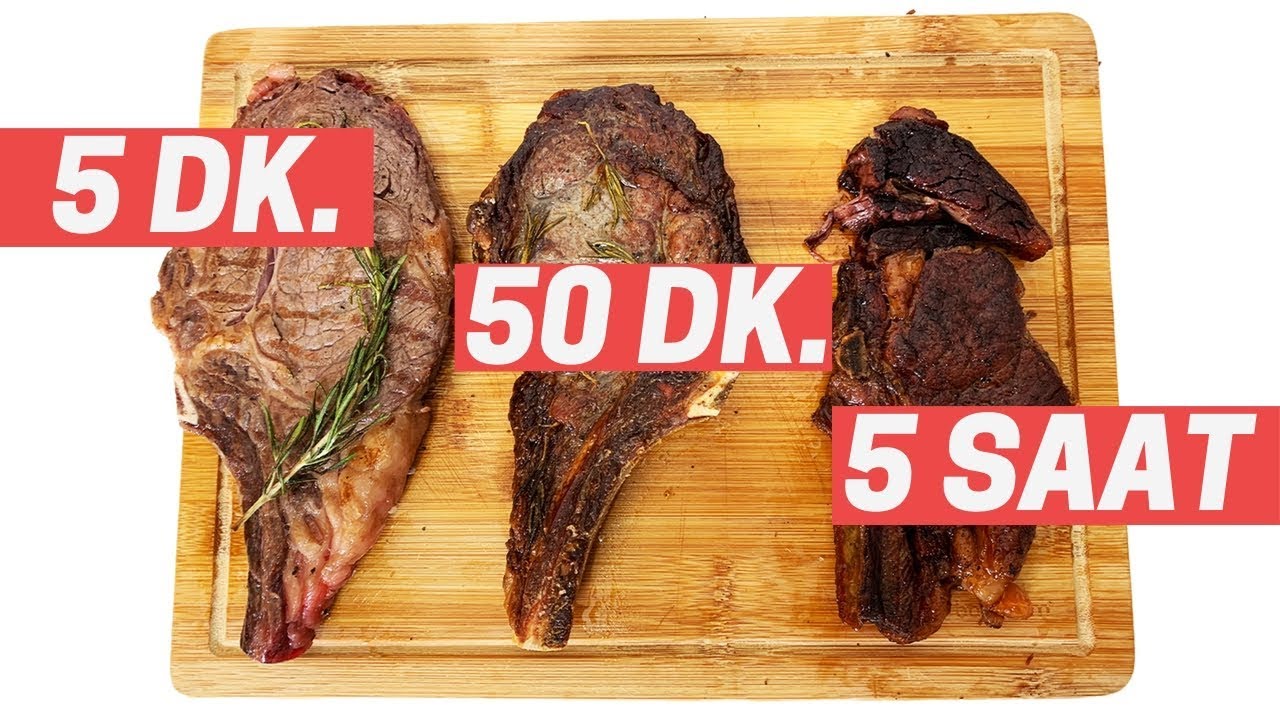 Hangisi Daha Lezzetli? - Eti 5 dakika 50 dakika 5 saat Pişirdik